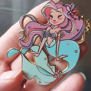Limited Edition Cute Pastel Mermaid Enamel Pin